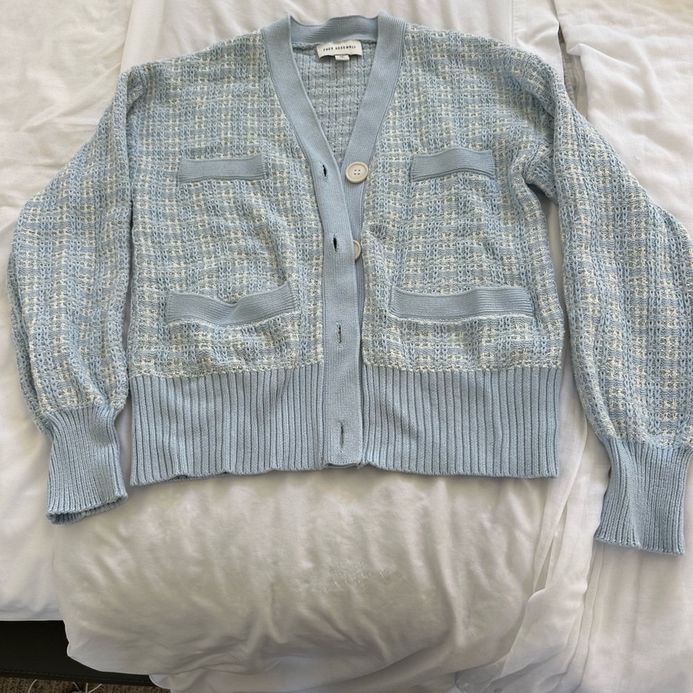 Light Blue Women's Sweater Cardigan